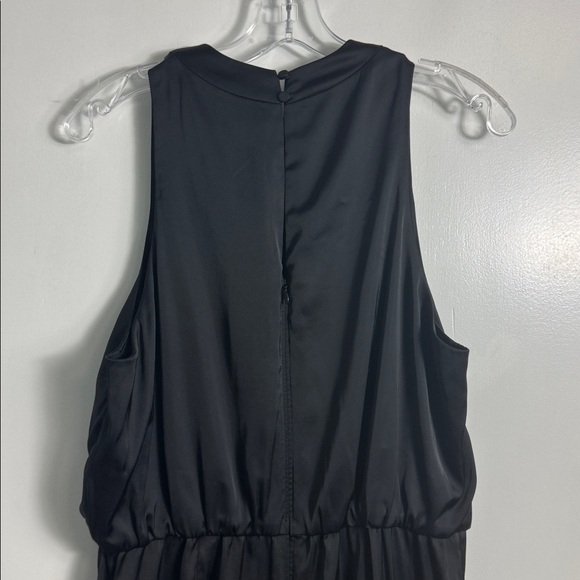 Abercrombie & Fitch High-Neck Draped Jumpsuit Black Size Large - Picture 6 of 11